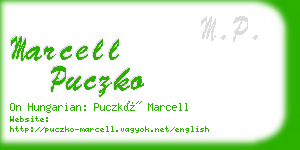 marcell puczko business card